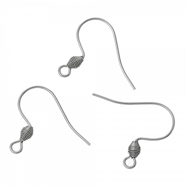 Support Boucle d'oreille Hame&ccedil;on Acier Inoxydable N&deg;01 X 1 Paire