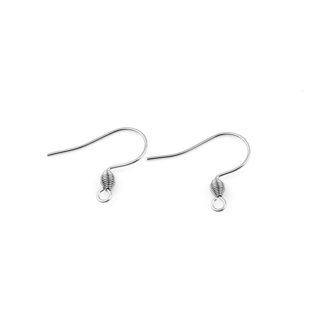 Support Boucle d'oreille Hame&ccedil;on Acier Inoxydable N&deg;01-02 X 1 Paire