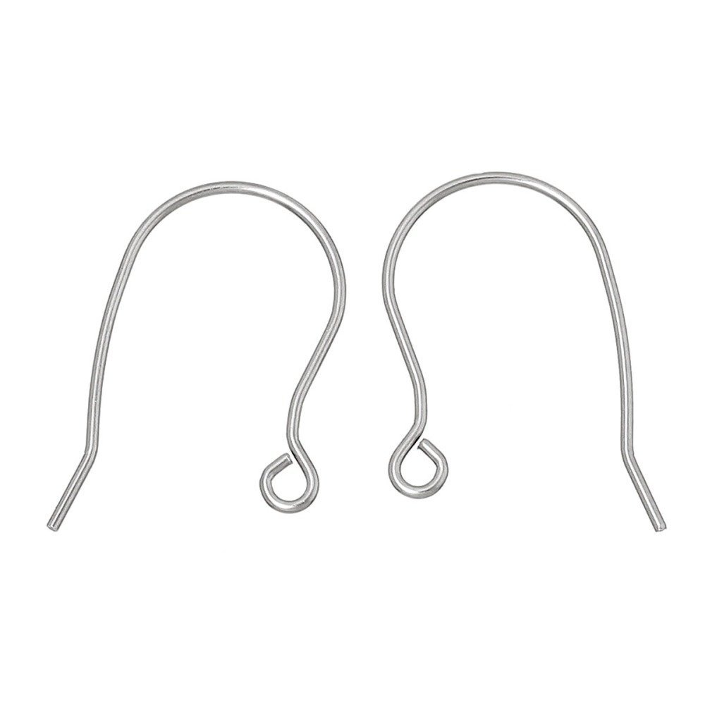 Support Boucle d'oreille Hame&ccedil;on Acier Inoxydable N&deg;02 X 1 Paire