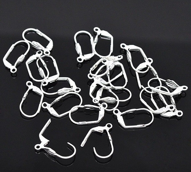 Support Boucle d'oreille Dormeuse N&deg;08 x 25 Paires