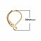 Support Boucle d'oreille Dormeuse N&deg;16 Plaqu&eacute; Or 14K