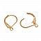 Support Boucle d'oreille Dormeuse N&deg;16 Plaqu&eacute; Or 14K
