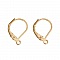 Support Boucle d'oreille Dormeuse N&deg;16 Plaqu&eacute; Or 14K x 5 paires