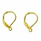 Support Boucle d'oreille Dormeuse N&deg;17 Plaqu&eacute; Or 18K