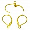 Support Boucle d'oreille Dormeuse N&deg;17 Plaqu&eacute; Or 18K