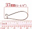 Support Boucle d'oreille Dormeuse 38mm N&deg;20 x 40 Paires