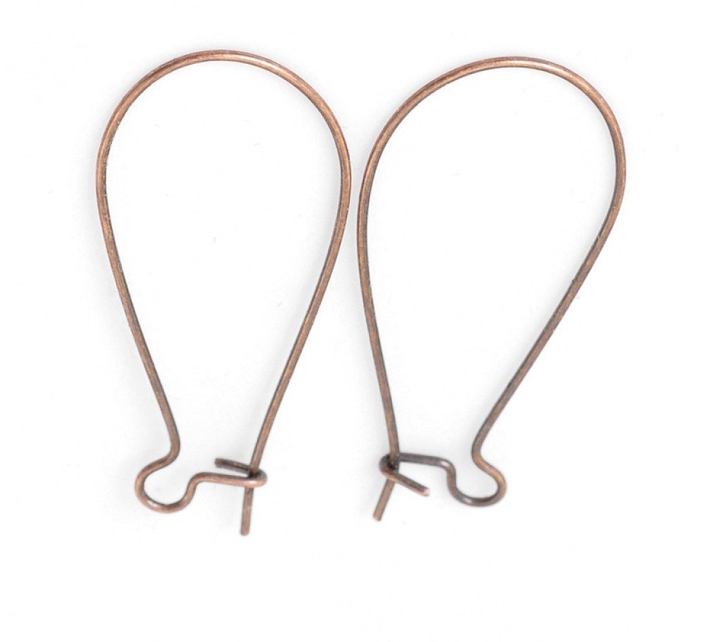 Support Boucle d'oreille Dormeuse 38mm N&deg;20 x 100 Paires