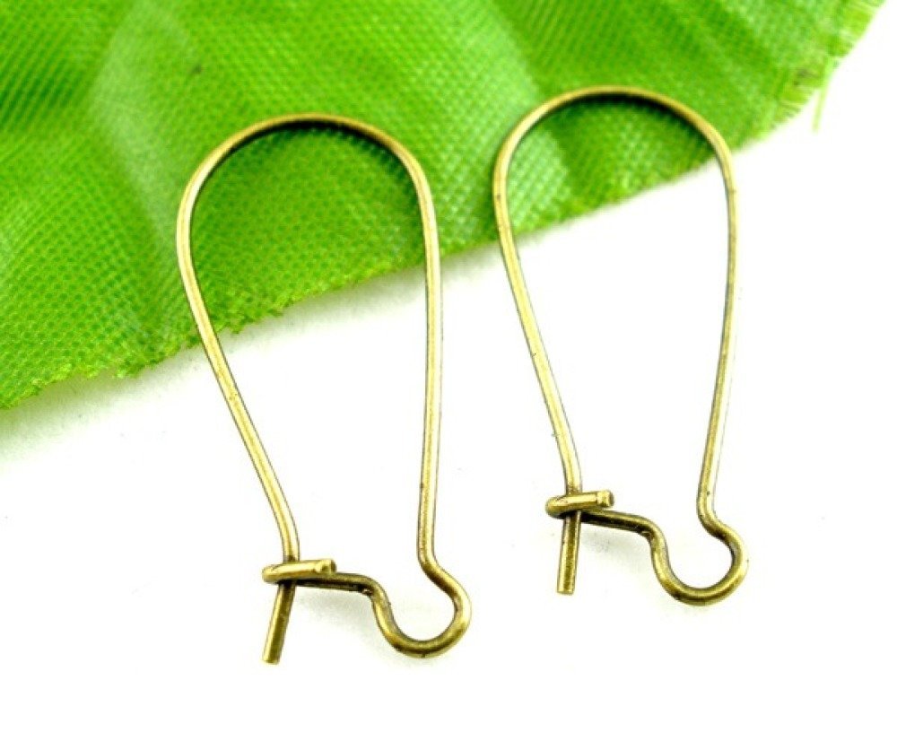Support Boucle d'oreille Dormeuse 24mm N&deg;05 x 10 Paires