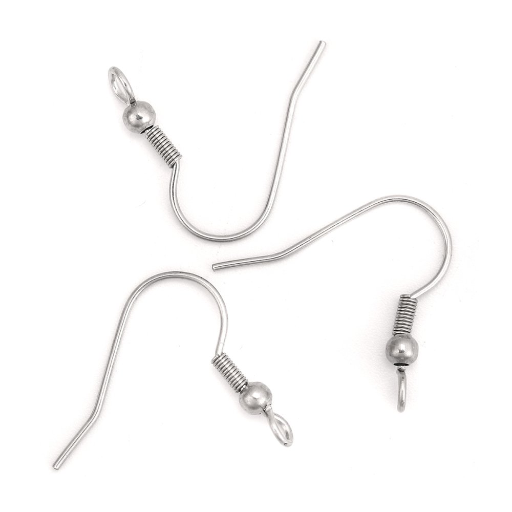 Support Boucle d'oreille Hame&ccedil;on Acier Inoxydable N&deg;03 x 1 paire