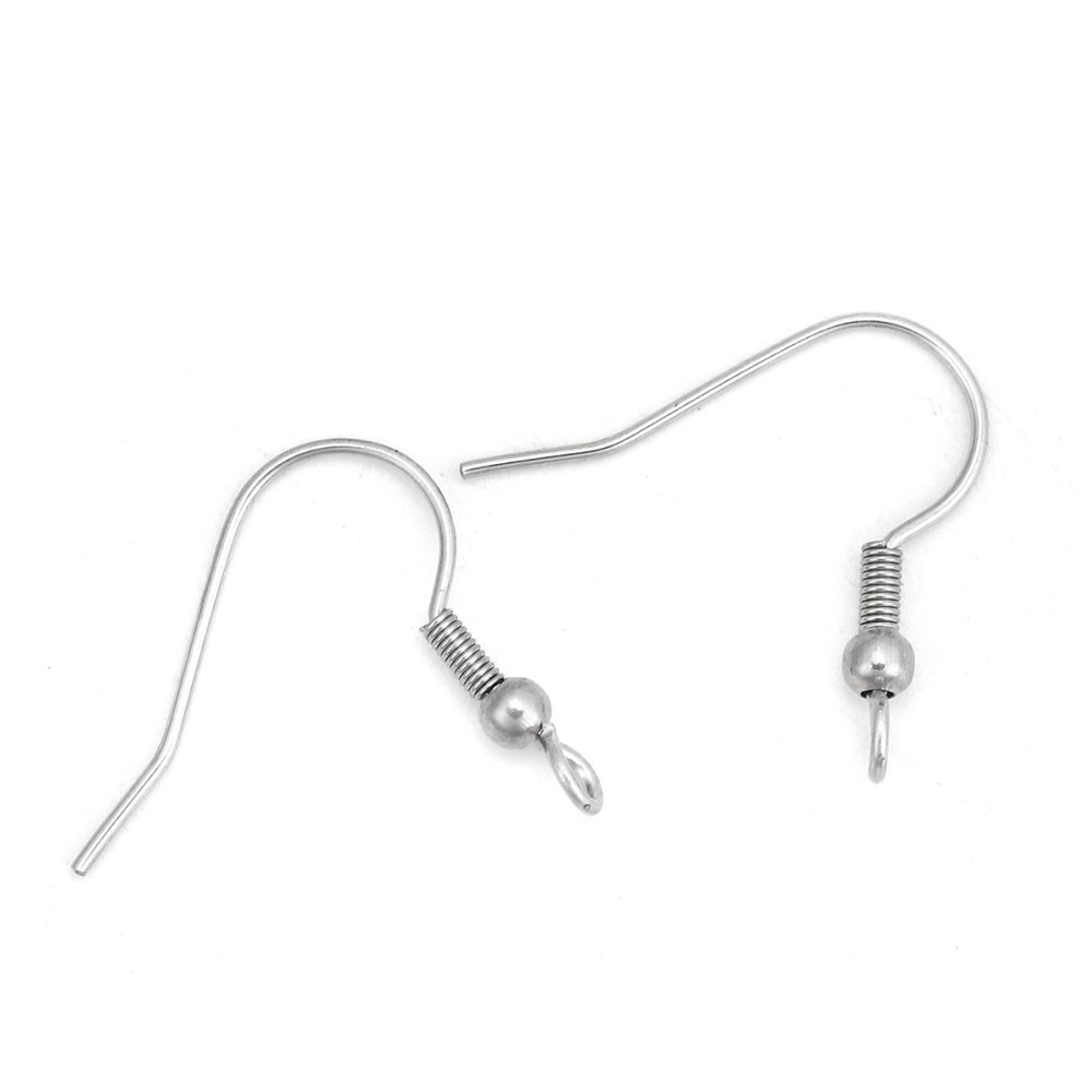Support Boucle d'oreille Hame&ccedil;on Acier Inoxydable N&deg;03 x 5 paires
