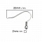 Support Boucle d'oreille Hame&ccedil;on Acier Inoxydable N&deg;03 x 5 paires