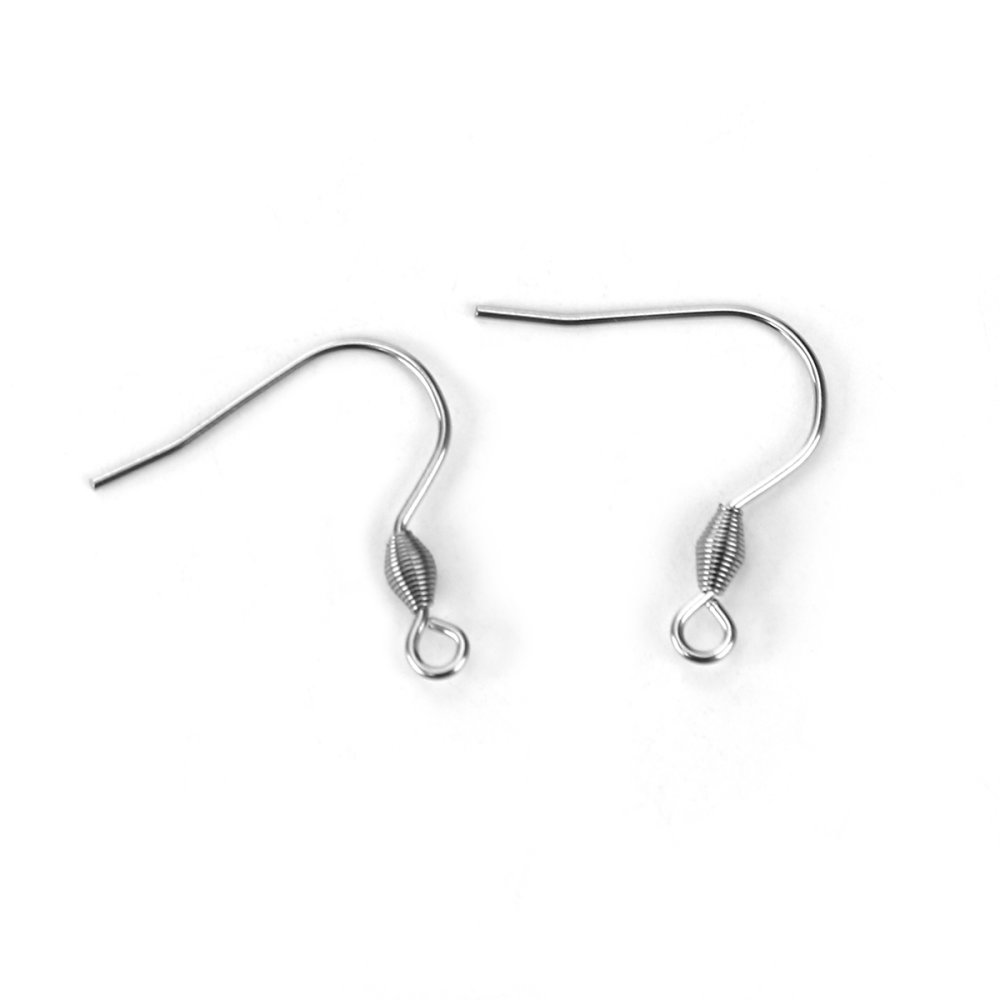 Support Boucle d'oreille Hame&ccedil;on Acier Inoxydable N&deg;04 x 1 paire