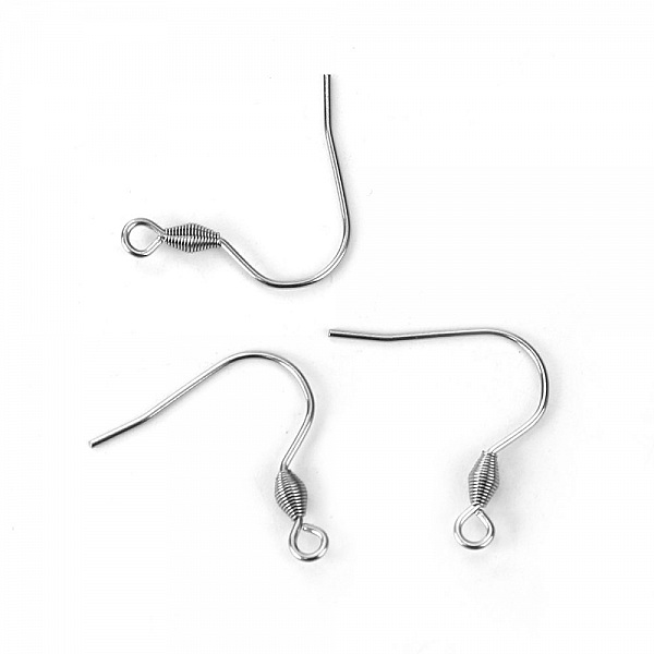 Support Boucle d'oreille Hame&ccedil;on Acier Inoxydable N&deg;04 x 5 paires