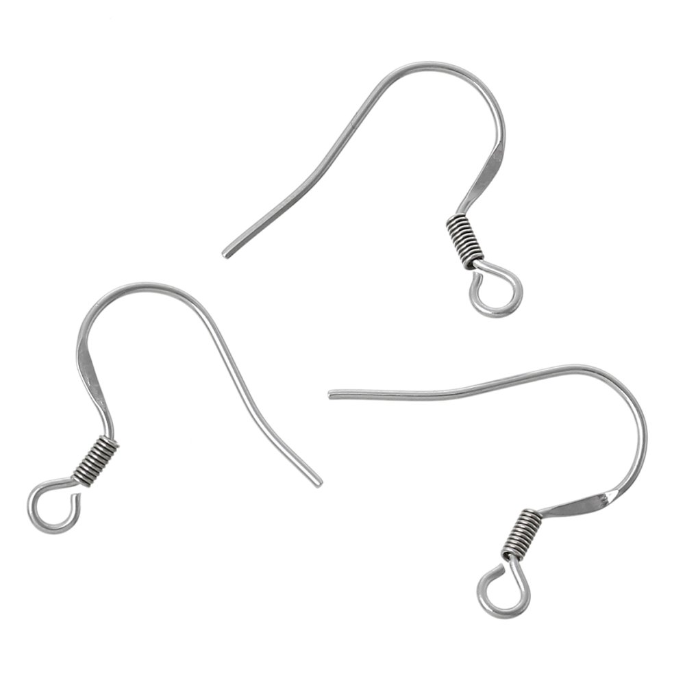 Support Boucle d'oreille Hame&ccedil;on Acier Inoxydable N&deg;05 x 1 paire