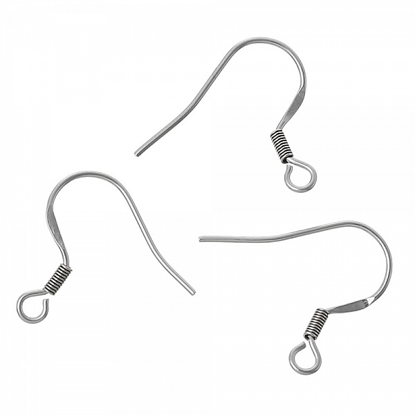 Support Boucle d'oreille Hame&ccedil;on Acier Inoxydable N&deg;05 x 1 paire