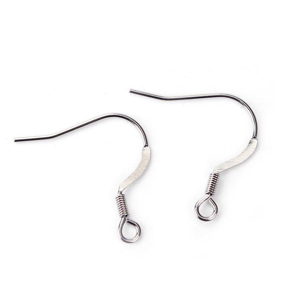 Support Boucle d'oreille Hame&ccedil;on Acier Inoxydable N&deg;06 x 5 paires