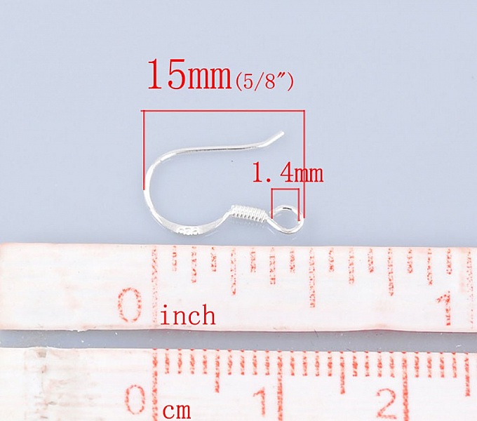 Support Boucle d'oreille Hame&ccedil;on en Argent 925 N&deg;02 x 1 paire