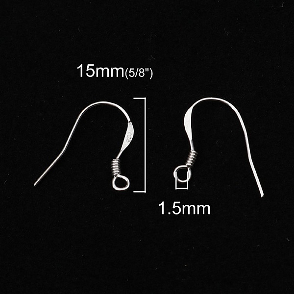 Support Boucle d'oreille Hame&ccedil;on en Argent 925 N&deg;03 x 1 paire