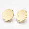 Support Boucle d'oreille Clips Plateau Acier Inoxydable Dor&eacute; N&deg;01