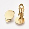 Support Boucle d'oreille Clips Plateau Acier Inoxydable Dor&eacute; N&deg;02