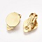 Support Boucle d'oreille Clips Plateau Acier Inoxydable Dor&eacute; N&deg;02