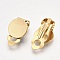 Support Boucle d'oreille Clips Plateau Acier Inoxydable Dor&eacute; N&deg;03
