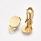 Support Boucle d'oreille Clips Plateau Acier Inoxydable Dor&eacute; N&deg;03