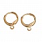 Support Boucle d'oreille Dormeuse N&deg;23 Plaqu&eacute; Or 14k