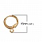 Support Boucle d'oreille Dormeuse N&deg;23 Plaqu&eacute; Or 14k