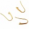 Support Boucle d'oreille Hame&ccedil;on Acier Inoxydable N&deg;11 Dor&eacute;