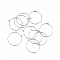 Support Boucle d'oreille Cr&eacute;ole en Acier Inoxydable Argent N&deg;03-30 mm x 5 paires