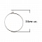 Support Boucle d'oreille Cr&eacute;ole en Acier Inoxydable Argent N&deg;03-30 mm x 5 paires