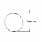Support Boucle d'oreille Cr&eacute;ole en Acier Inoxydable Argent N&deg;03-35 mm x 5 paires