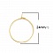 Support Boucle d'oreille Cr&eacute;ole en Acier Inoxydable Dor&eacute; N&deg;03-20 mm x 5 paires