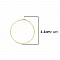 Support Boucle d'oreille Cr&eacute;ole en Acier Inoxydable Dor&eacute; N&deg;03-40 mm x 5 paires
