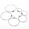 Support Boucle d'oreille Cr&eacute;ole en Acier Inoxydable N&deg;02-20 mm x 5 paires