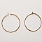Support Boucle d'oreille Cr&eacute;ole Plaqu&eacute; Or 18K Dor&eacute; N&deg;01-25 mm x 1 paire