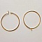 Support Boucle d'oreille Cr&eacute;ole Plaqu&eacute; Or 18K Dor&eacute; N&deg;01-25 mm x 1 paire