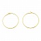 Support Boucle d'oreille Cr&eacute;ole Plaqu&eacute; Or 18K Dor&eacute; N&deg;01-25 mm x 5 paires