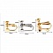 Support Boucle d'oreille Clip r&eacute;glable Or 18k N&deg;06 x 1 paire dor&eacute;
