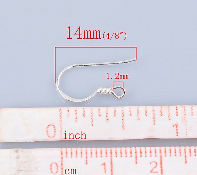 Support Boucle d'oreille Hame&ccedil;on en Argent 925 N&deg;08 x 1 paire