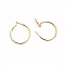 Support Boucle d'oreille Cr&eacute;ole Plaqu&eacute; Or 18K Dor&eacute; N&deg;02-30 mm x 1 paire