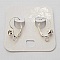 Support Boucle d'oreille Dormeuse N&deg;100 x 1 Paire Argent