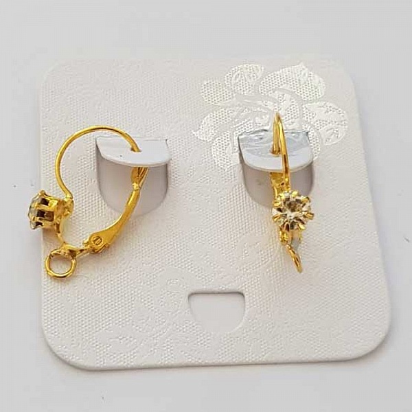 Support Boucle d'oreille Dormeuse N&deg;100 x 1 Paire Dor&eacute;
