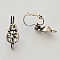 Support Boucle d'oreille Dormeuse N&deg;104 x 1 Paire Argent