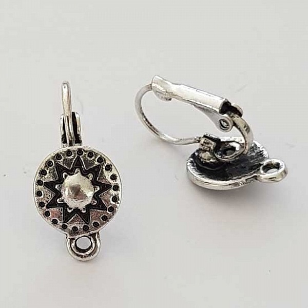 Support Boucle d'oreille Dormeuse N&deg;105 x 1 Paire Argent