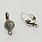 Support Boucle d'oreille Dormeuse N&deg;106 x 1 Paire Argent