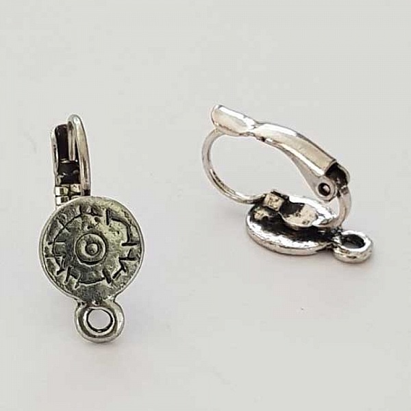 Support Boucle d'oreille Dormeuse N&deg;106 x 1 Paire Argent