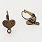 Support Boucle d'oreille Dormeuse N&deg;107 x 1 Paire Bronze