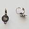 Support Boucle d'oreille Dormeuse N&deg;109 x 1 Paire Argent